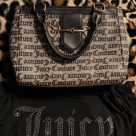 Juicy Couture Handbags - Juicy Couture Satchel with Gold Accents & Slip on PJ Dress + Bralette Bundle